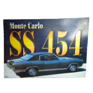Monte Carlo SS454 Single Side Metal Tin Sign